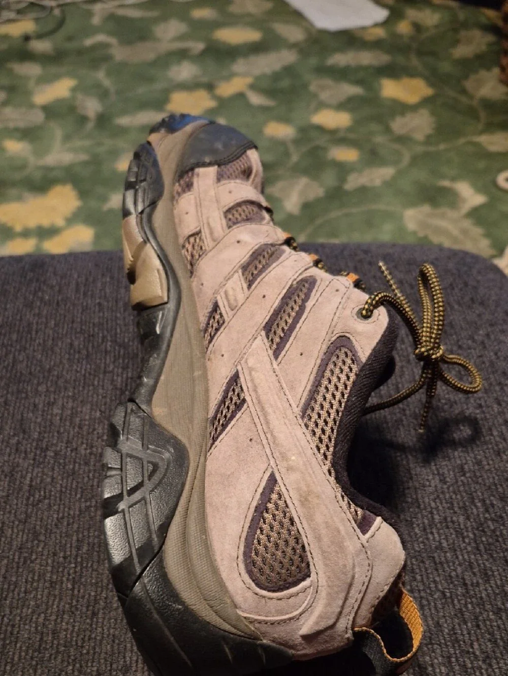 Merrell Men’s Taupe and Black Trail Hiking Shoes